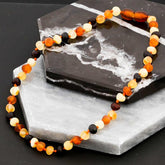 Baby Drop Amber Teeth Necklace